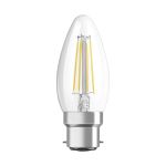 Osram Classic LED B22d Kaars Filament Helder 4W 470lm - 827 Zeer Warm Wit | Vervangt 40W