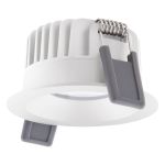 Ledvance LED Spot Fix Aluminium Wit 8W 720lm 36D - 940 Koel Wit | Zaagmaat 68mm - IP44 - Beste Kleurweergave - Dimbaar