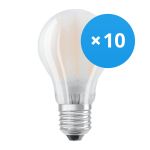 Voordeelpak 10x Ledvance CLASSIC LED E27 Peer Filament Mat 6.5W 806lm - 827 Zeer Warm Wit | Vervangt 60W