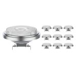 Voordeelpak 10x Noxion Lucent LED Spot AR111 G53 12V 7.4W 930 40D | Dimbaar - Beste Kleurweergave - Vervangt 50W