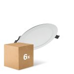 Voordeelpak 6x Ledvance LED Downlight Value DN180 17W 1350lm 110D - 830 Warm Wit | 192mm 