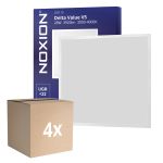 Voordeelpak 4x Noxion LED Paneel Delta Value V5 Backlit 28W 3920lm - 830-840 CCT | 60x60cm - UGR <22 - Philips Driver