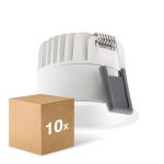 Voordeelpak 10x Ledvance LED  SPOT DARKLIGHT Aluminium  8W 680lm 36D - 930 Warm Wit | Zaagmaat 68mm - IP44 - Beste Kleurweergave -  Dimbaar